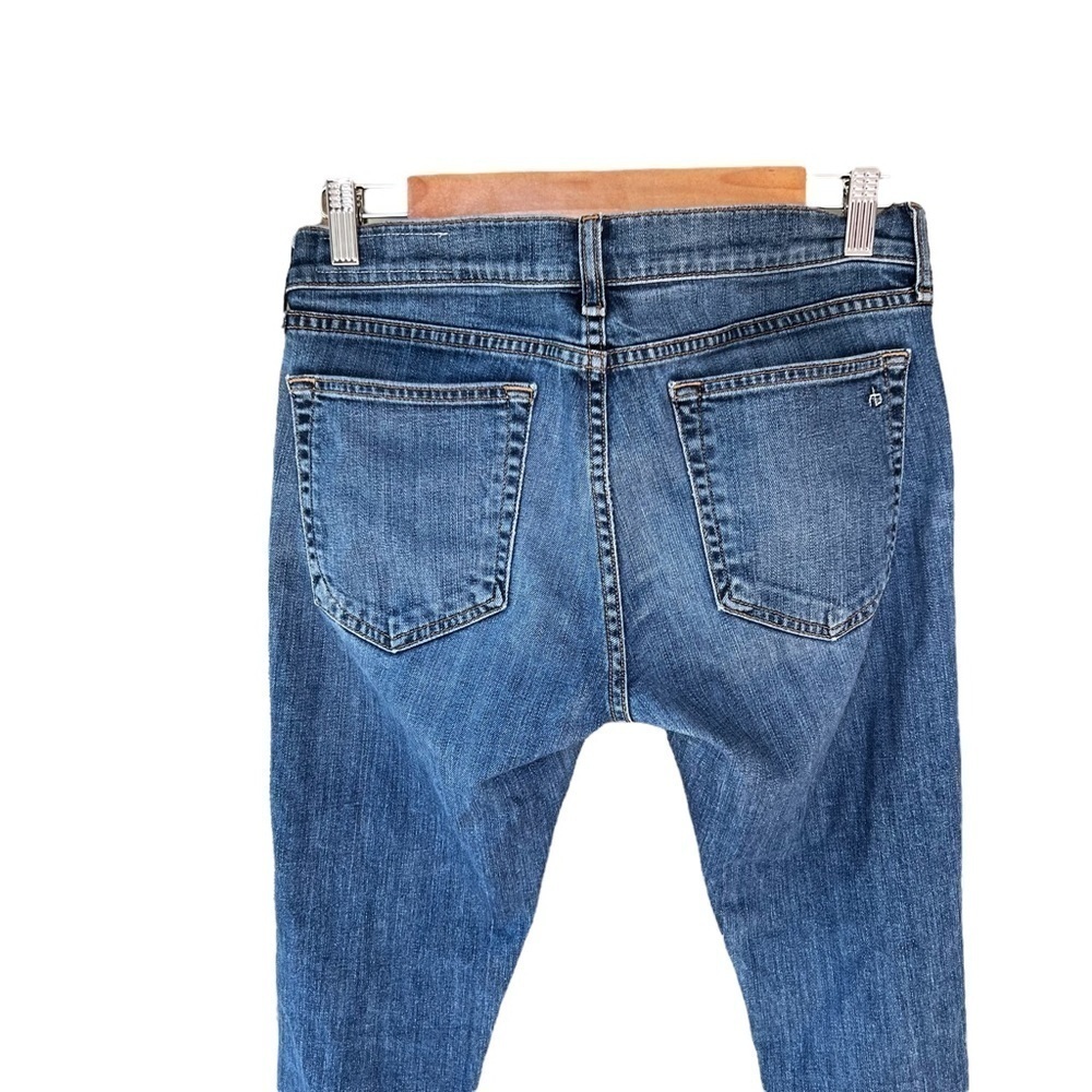 Rag & Bone - Dre Low Rise Slim Boyfriend Straight Distressed Raw Hem Jea… - Picture 5 of 7